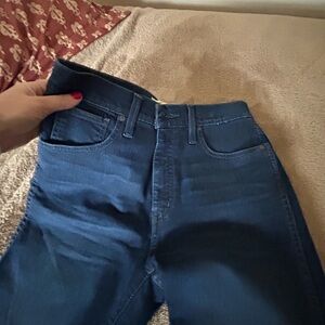Madewell High Rise Dark Blue Jeans